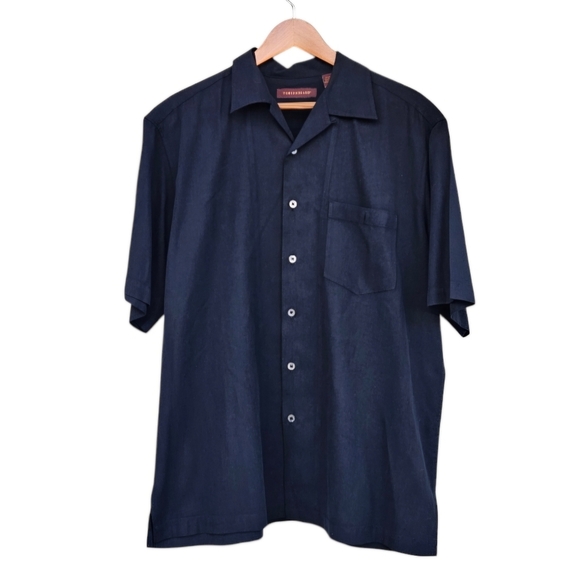 Tori Richard "Shaken not Stirred" Embroidered Black Short Sleeve Button-up Large - Picture 4 of 8